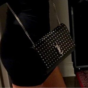 Authentic YSL studded handbag. Good condition.